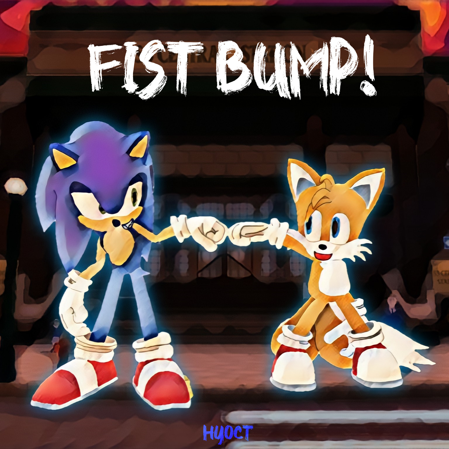 "Fist Bump!" - Digital artwork (2022)